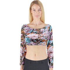 Nature Beautiful Rainbow Long Sleeve Crop Top by artworkshop