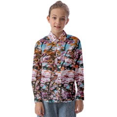 Nature Beautiful Rainbow Kids  Long Sleeve Shirt by artworkshop