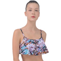 Nature Beautiful Rainbow Frill Bikini Top by artworkshop