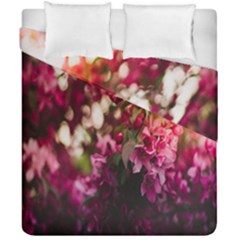 Pink Flower Duvet Cover Double Side (california King Size)