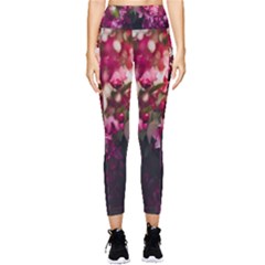 Pink Flower Pocket Leggings 