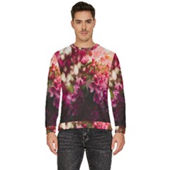 Pink Flower Men s Fleece Sweatshirt