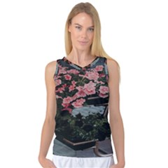 Pink Peony  Flower Women s Basketball Tank Top by artworkshop