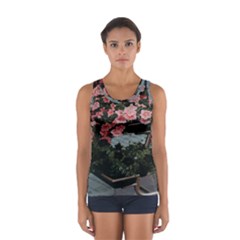 Pink Peony  Flower Sport Tank Top  by artworkshop