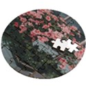 Pink Peony  Flower Wooden Puzzle Round View2