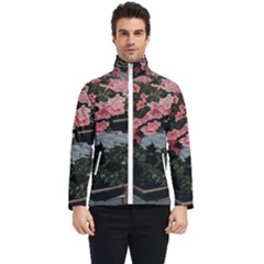 Pink Peony  Flower Men s Bomber Jacket