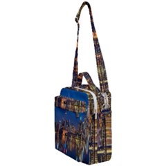 Seaside River Crossbody Day Bag by artworkshop