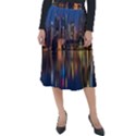 Seaside River Classic Velour Midi Skirt  View1