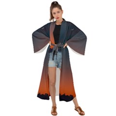 Sky Gradient Maxi Kimono by artworkshop