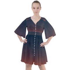 Sky Gradient Boho Button Up Dress by artworkshop