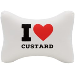 I Love Custard Seat Head Rest Cushion by ilovewhateva