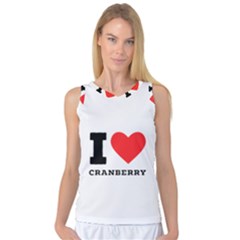 I Love Cranberry Women s Basketball Tank Top