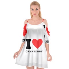 I Love Cranberry Cutout Spaghetti Strap Chiffon Dress