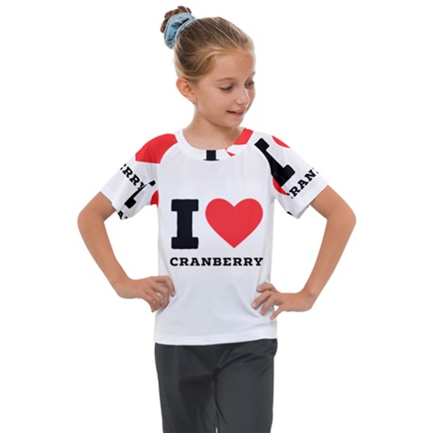 I Love Cranberry Kids  Mesh Piece Tee by ilovewhateva