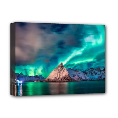 Amazing Aurora Borealis Colors Deluxe Canvas 16  x 12  (Stretched) 
