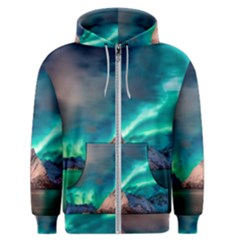 Amazing Aurora Borealis Colors Men s Zipper Hoodie