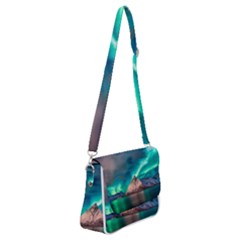 Amazing Aurora Borealis Colors Shoulder Bag with Back Zipper