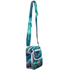 Amazing Aurora Borealis Colors Shoulder Strap Belt Bag