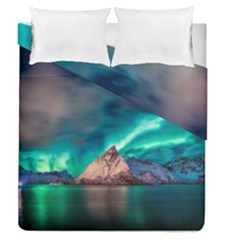 Amazing Aurora Borealis Colors Duvet Cover Double Side (Queen Size)