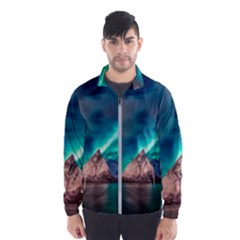 Amazing Aurora Borealis Colors Men s Windbreaker