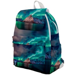 Amazing Aurora Borealis Colors Top Flap Backpack