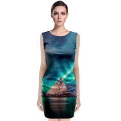 Amazing Aurora Borealis Colors Classic Sleeveless Midi Dress