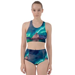 Amazing Aurora Borealis Colors Racer Back Bikini Set