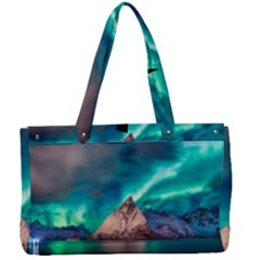 Amazing Aurora Borealis Colors Canvas Work Bag