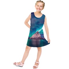 Amazing Aurora Borealis Colors Kids  Tunic Dress