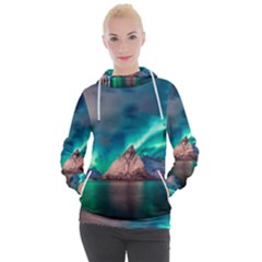 Amazing Aurora Borealis Colors Women s Hooded Pullover