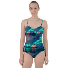 Amazing Aurora Borealis Colors Sweetheart Tankini Set