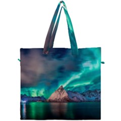 Amazing Aurora Borealis Colors Canvas Travel Bag