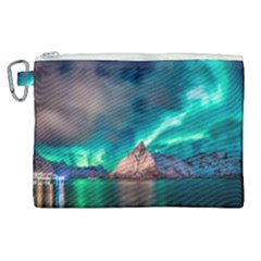 Amazing Aurora Borealis Colors Canvas Cosmetic Bag (XL)