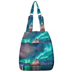 Amazing Aurora Borealis Colors Center Zip Backpack