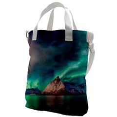 Amazing Aurora Borealis Colors Canvas Messenger Bag