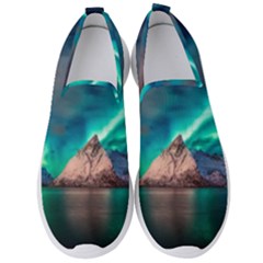 Amazing Aurora Borealis Colors Men s Slip On Sneakers