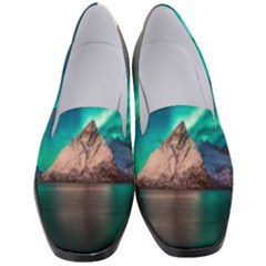 Amazing Aurora Borealis Colors Women s Classic Loafer Heels