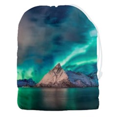 Amazing Aurora Borealis Colors Drawstring Pouch (3XL)