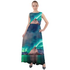 Amazing Aurora Borealis Colors Chiffon Mesh Boho Maxi Dress