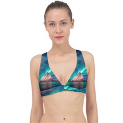 Amazing Aurora Borealis Colors Classic Banded Bikini Top