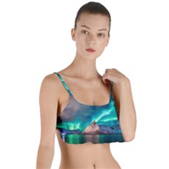 Amazing Aurora Borealis Colors Layered Top Bikini Top 