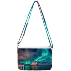 Amazing Aurora Borealis Colors Double Gusset Crossbody Bag