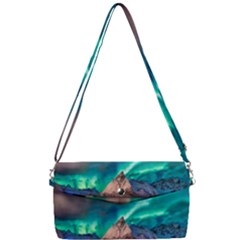 Amazing Aurora Borealis Colors Removable Strap Clutch Bag