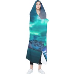 Amazing Aurora Borealis Colors Wearable Blanket