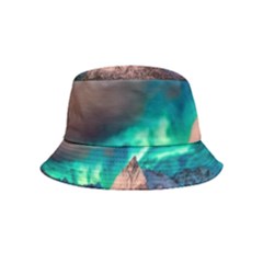 Amazing Aurora Borealis Colors Inside Out Bucket Hat (Kids)