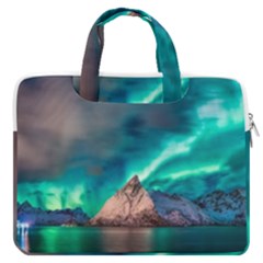 Amazing Aurora Borealis Colors Macbook Pro 13  Double Pocket Laptop Bag by B30l