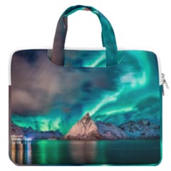 Amazing Aurora Borealis Colors MacBook Pro 16  Double Pocket Laptop Bag 