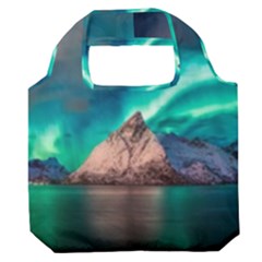 Amazing Aurora Borealis Colors Premium Foldable Grocery Recycle Bag