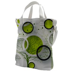 Circles Still Life Canvas Messenger Bag by B30l