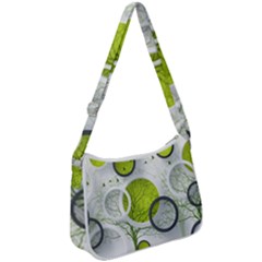 Circles Still Life Zip Up Shoulder Bag by B30l